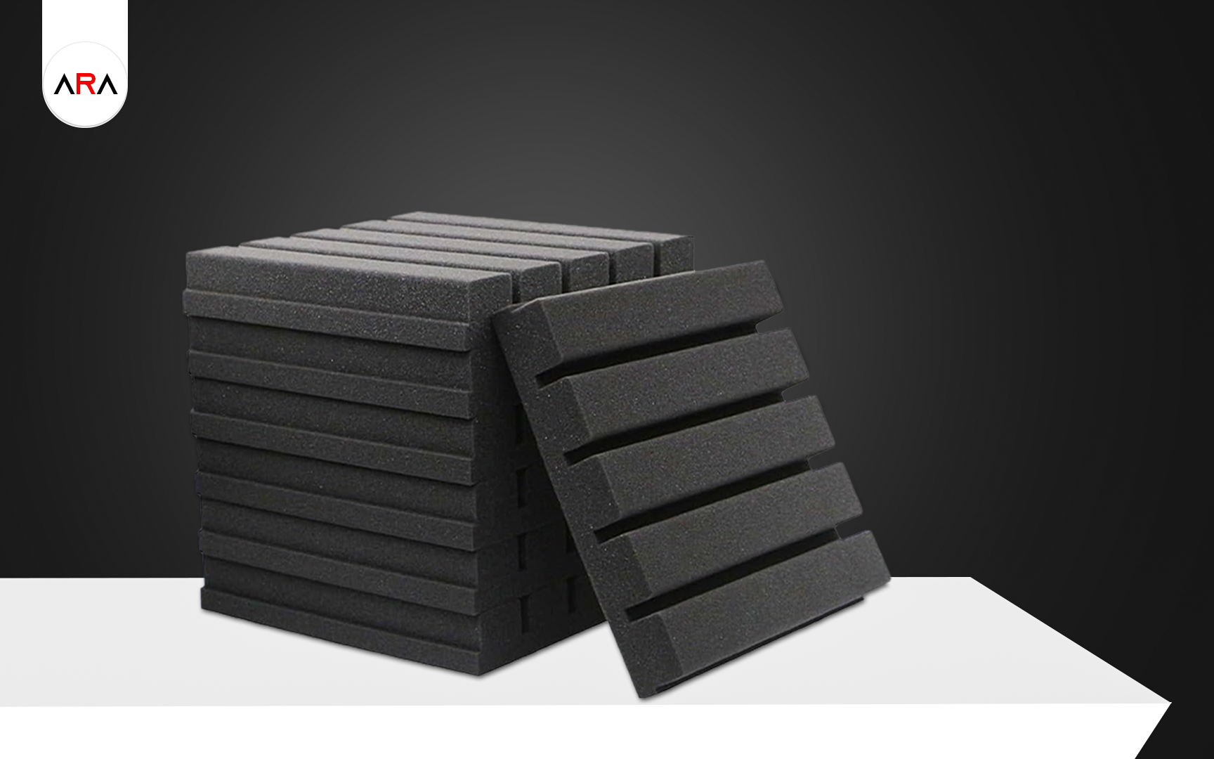 Grooved Line Acoustic Foam